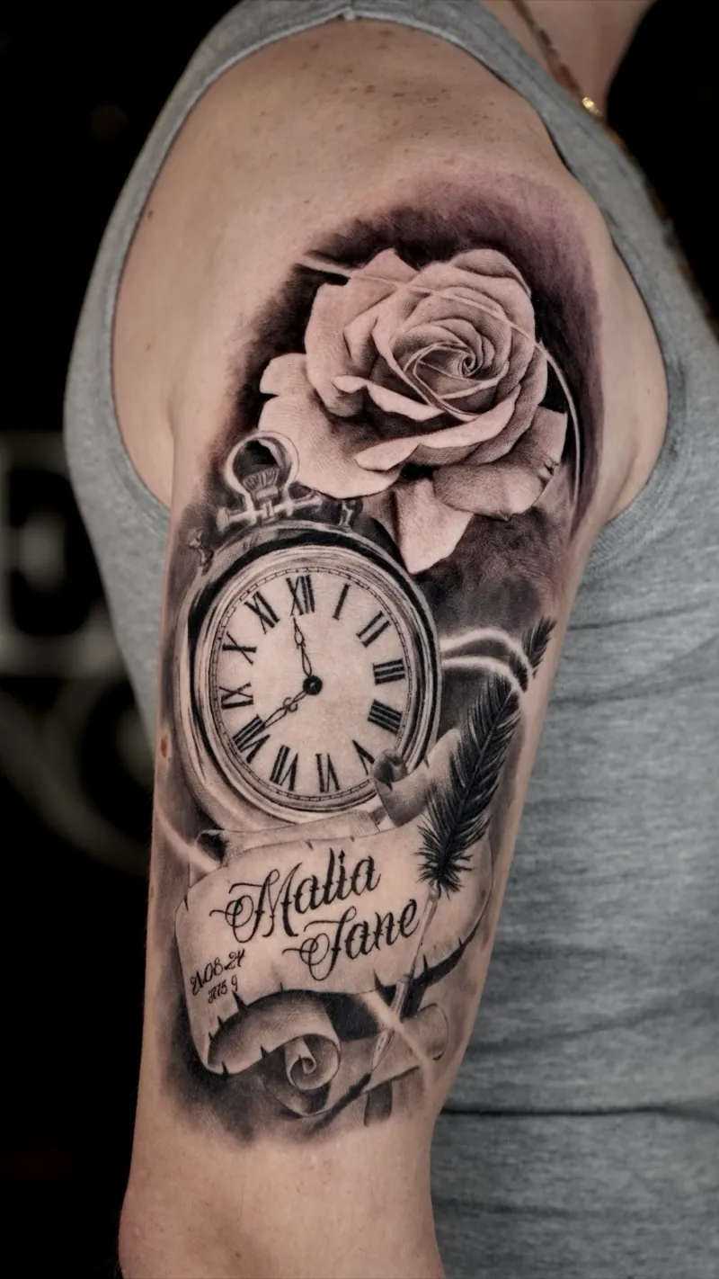 Roman Realistic Tattoo Memorink Heilbronn